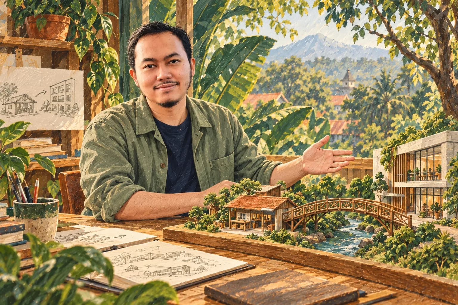 Ilustrasi Khairun Rizki menimbang pilihan arah usaha.